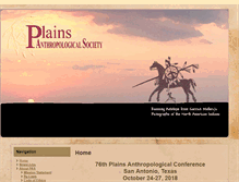 Tablet Screenshot of plainsanthropologicalsociety.org